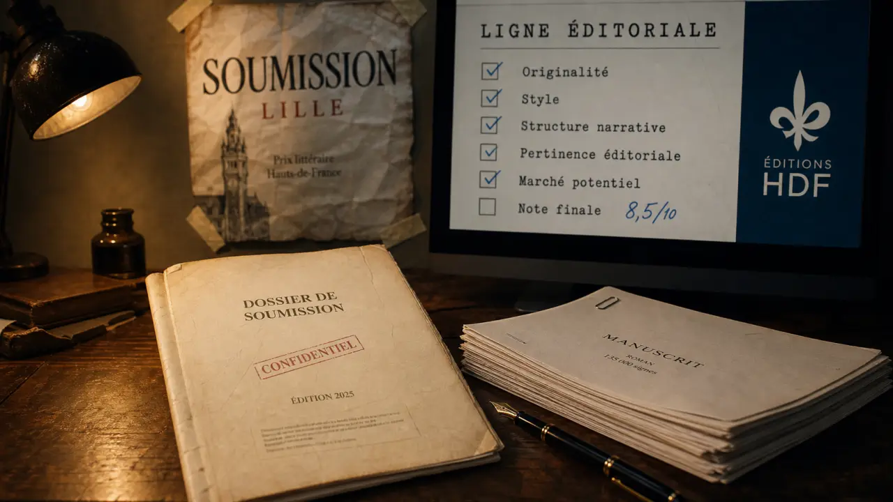 Maison d'édition Lille : dossier de soumission et checklist de ligne éditoriale