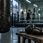 Apollo Sporting Club Lille 59 Vieux Lille : sac de frappe et gants en salle de boxe