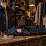 Culture denim Lille : boutique fermée 2016, vitrine denim workwear