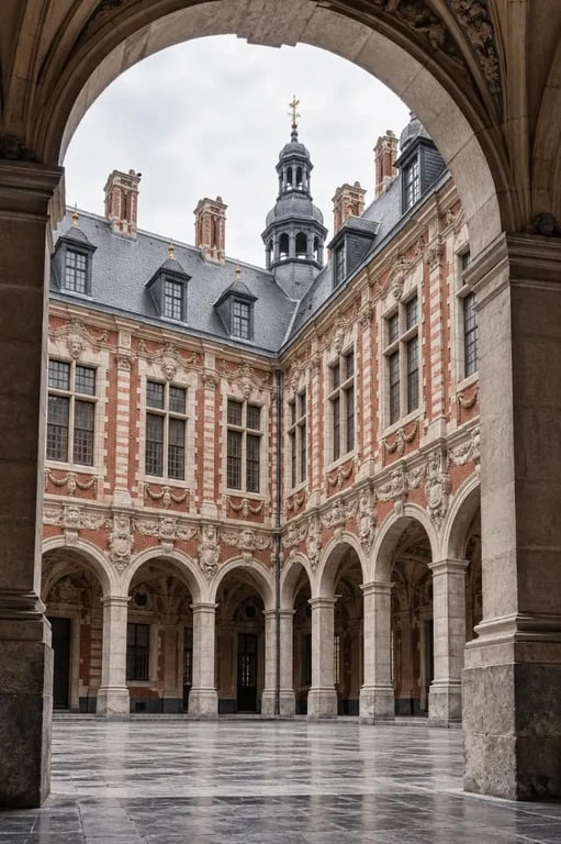 Architecture de Lille à la Vieille Bourse sur la Grand’Place