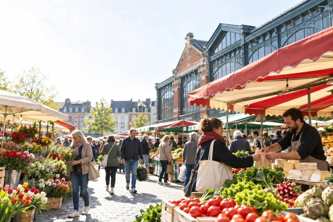 Lille city break au marché de Wazemmes