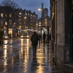 Lille Fives dangereux : rue de nuit, hall et arrêt de bus