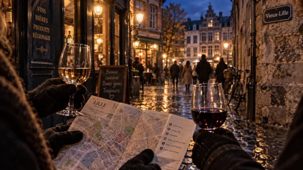 Où sortir a lille : ambiance du Vieux-Lille la nuit