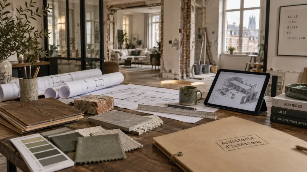 Architecture d’intérieur à Lille : repenser un bien ancien, du plan au chantier