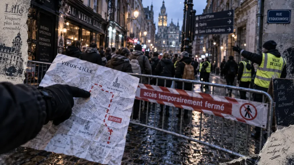 Rue bloquée à la Braderie de Lille : les 8 axes à surveiller et les bons détours